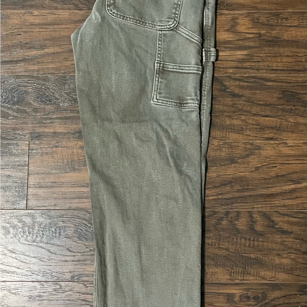 Green/grey carpenter pants